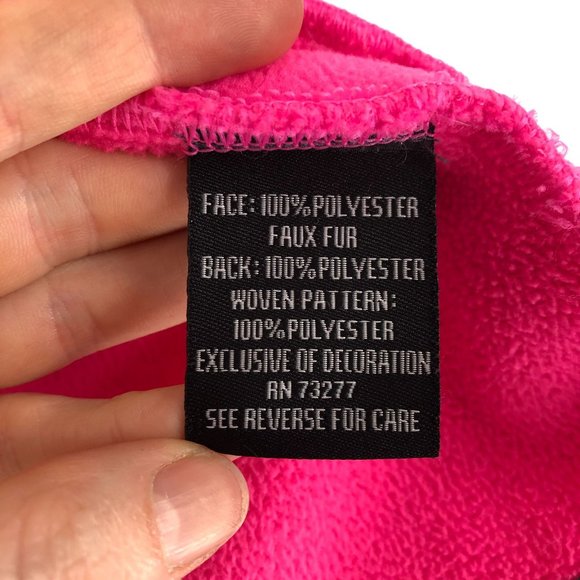 FILA Sport Women's Size Small Cloud Peak Pink Grey Textured Fleece Jacket Coat - Picture 10 of 11